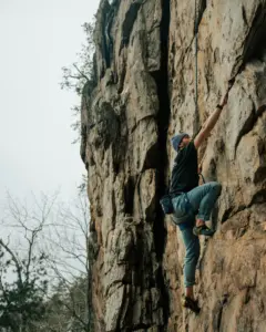 Rock climbing at Pai